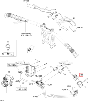 Kill выключатель Ski-Doo 515177061