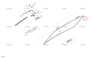 Folding лобовое стекло в сборе Can-Am 705801497