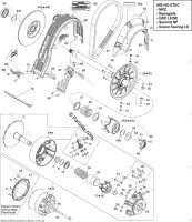 417127268 Фиксирующий фланец в сборе. включает в себя 39 TO 43