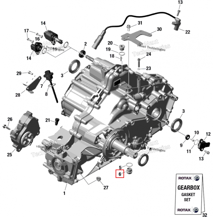 Сливная пробка M18 × 1.5 Can-Am Commander MAX 1000R EFI XT (2024) (420840278)