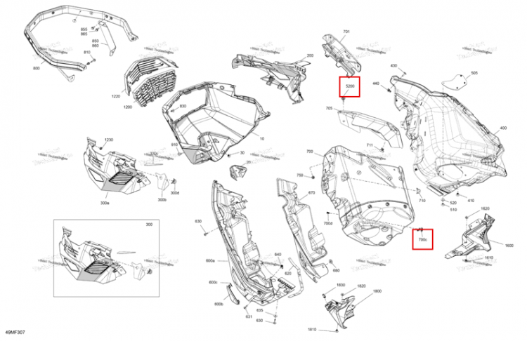 Упор Ski-Doo Expedition LE 900 ACE Turbo (2026) (502008753)