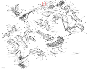 Правый бампер Can-Am 705006403
