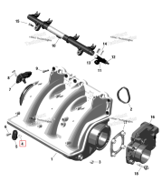 Уплотнительное кольцо Included дюйм прокладка комплект Sea-Doo GTX 170 (2023) (420230463)