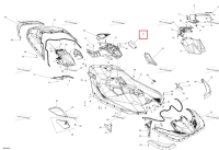 Глубокий чёрный Glove коробка крышка Sea-Doo Spark (2016) (291003378)