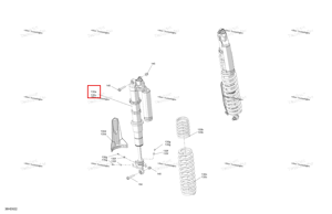 Левый задний Adjustable амортизатор a to 130 a2 Can-Am 706004682