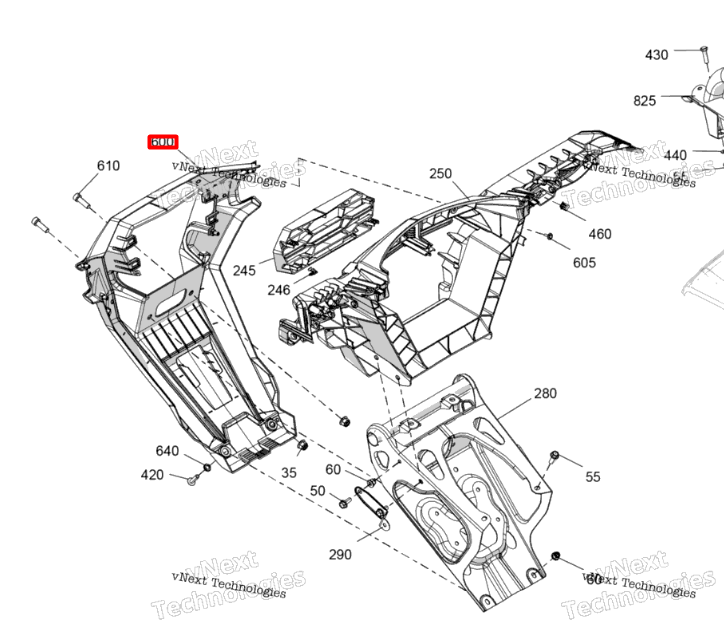705016527 Панель центральная Can-Am