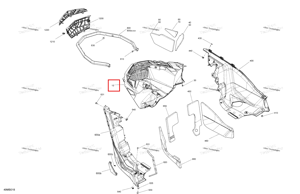 Передний Bottom с полукруглой головкой Ski-Doo 502008210