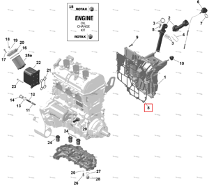 Масляный Sump крышка прокладка масляный SUMP крышка Can-Am 420431848