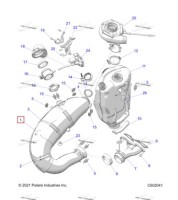 1263872 В сборе TUNED труба 850 T включает 2 4