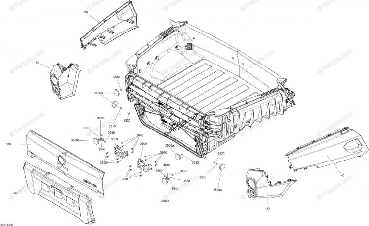 708300862 Правое заднее крыло, черный XT, lsv