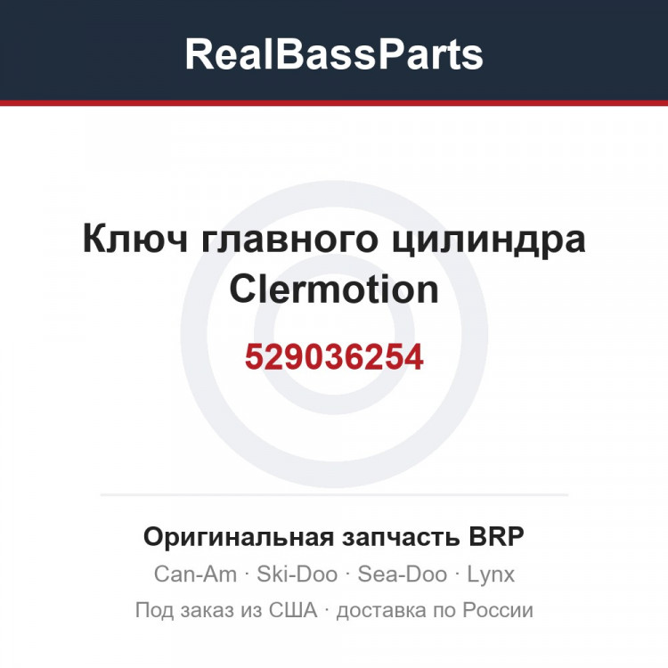 529036254 Ключ главного цилиндра Clermotion
