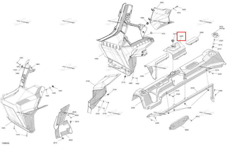 Liquid Acces крышка Can-Am Commander 1000R EFI DPS (2022) (705015149)