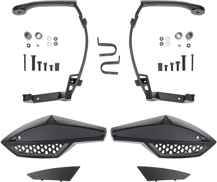 715001706 Handlebar Wind Deflectors Black