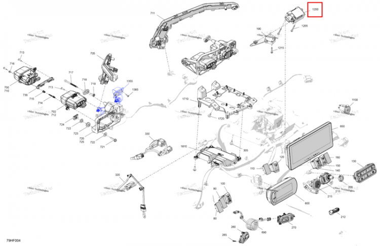Radio Frequency блок Can-Am Maverick Turbo RR XRS (2026) (515179191)