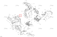 Левый внутренний крыло Can-Am Outlander 4x4 DPS 700 (2025) (705013311)