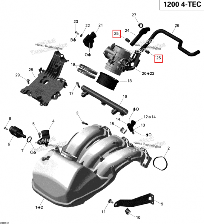 Хомут Ski-Doo GTX LE 1200 4-TEC (2009) (420853303)
