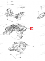 508000874 Корпус впускной G4 Ski-Doo SECONDARY CHAMBER 508000794 508000824 508000929