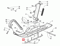 Раннер Arctic Cat SKAG, LONG-4'CRB/HDWELD,PTD BLK 1703-003
