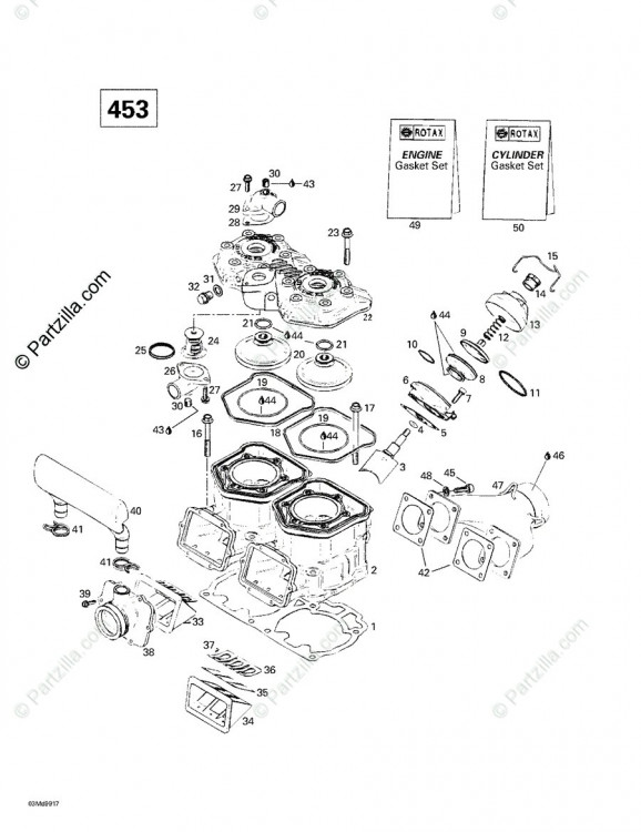 420923870 Combustion камера вставка. MXZ X 440 LC.