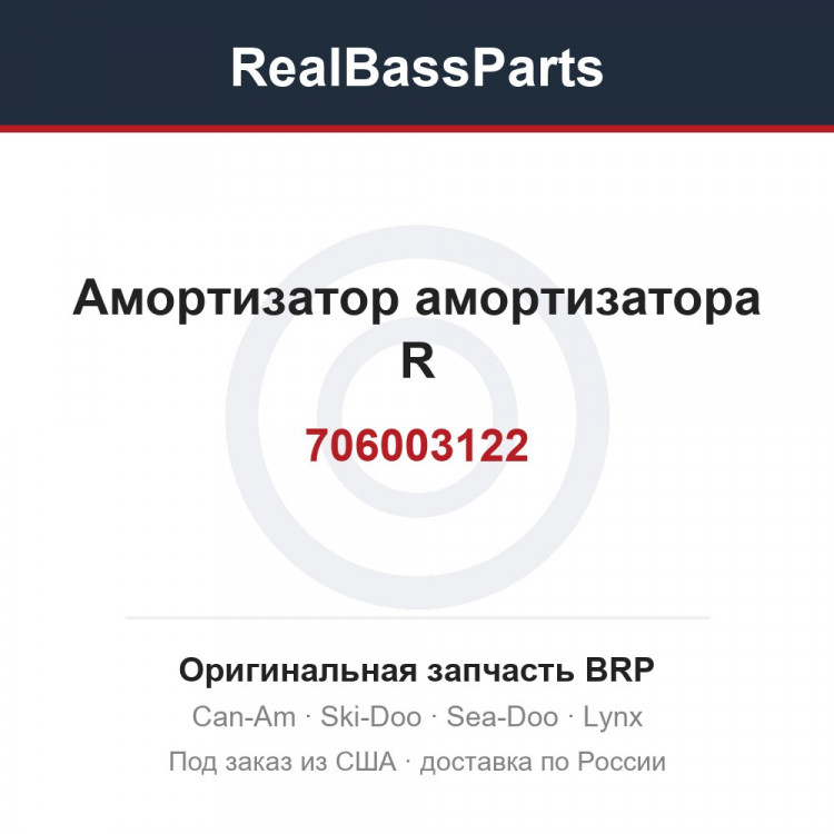 706003122 Амортизатор амортизатора R