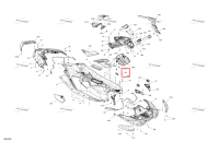 Правый задний Access крышка в сборе Sea-Doo Spark 900 ACE Base (2026) (291006039)