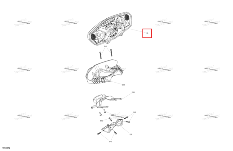 Audio System Bluetooth комплект Sea-Doo Spark Trixx 2up (2023) (295101042)