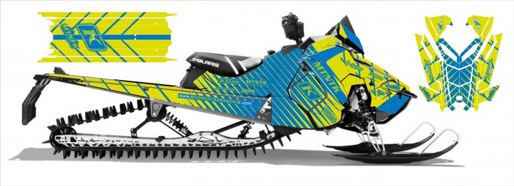 Наклейки для снегоходов Ski-Doo XM XP  Polaris RMK AXYS