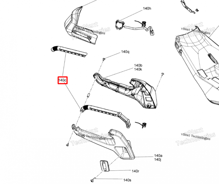 510006488 Ручка с подогревом Ski-Doo