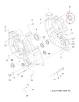 3084839 Сальник коленвала двигателя 35X48X8 для квадроциклов Polaris Sportsman 500 NA-50004F/P400427850006