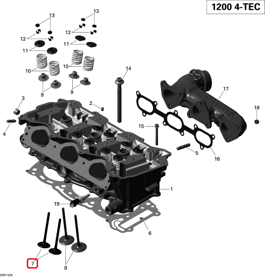 420855013 Клапан впускной INTAKE VALVE 37,3MM