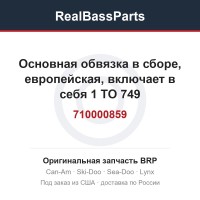 710000859 Основная обвязка в сборе, европейская, включает в себя 1 TO 749