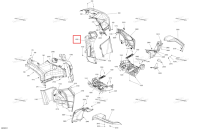 Левый внутренний крыло Can-Am Outlander 4x4 DPS 700 (2025) (705013312)