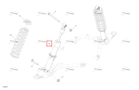 Передний амортизатор Can-Am Outlander 4x4 XT 1000R (2025) (706204243)