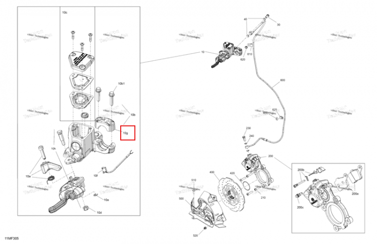Mounting хомут Ski-Doo Expedition LE 900 ACE Turbo (2026) (507032761)