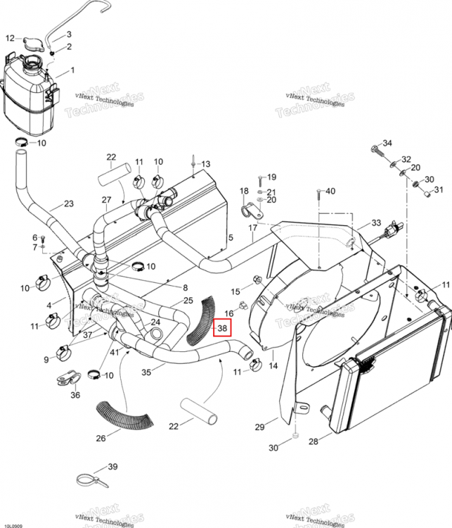 Was M27127 Tubing Ski-Doo Expedition TUV V800 4-TEC (2009) (219704355)