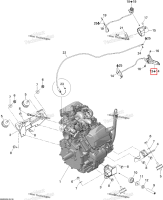 Дроссель ручка в сборе включает 13 to 14 Ski-Doo Skandic Tundra LT V800 4-TEC (2009) (512060484)
