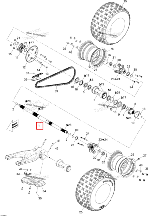 Приводной ось Can-Am 705500643