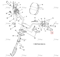 Рычаг тормоз Polaris Widetrak LX (2006) (5430602)