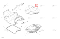 Swift серебристый Metallic пассажира сиденье в сборе Sea-Doo GTX 325 Limited (2026) (269004251)