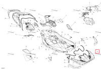 Жёлтый задний Deck модель цвет Sunburst жёлтый Sea-Doo Spark (2016) (291003823)