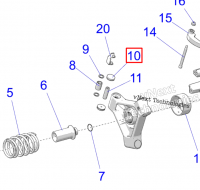 5438863 Заглушка вариатора Polaris 20.4mm