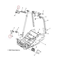 7542324 Гайка различных узлов для снегоходов Polaris 7542324