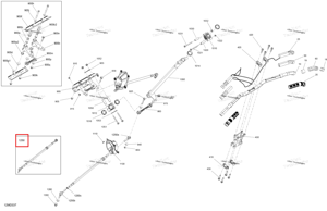 Рулевая тяга в сборе c Ski-Doo 506153302
