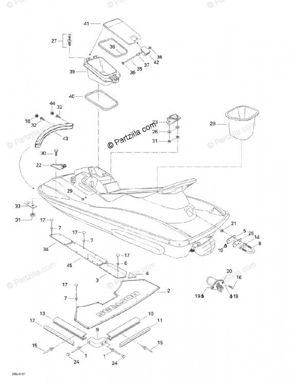291001543 MOULURE        *BUMPER TRIM / MOULURE        *BUMPER TRIM
