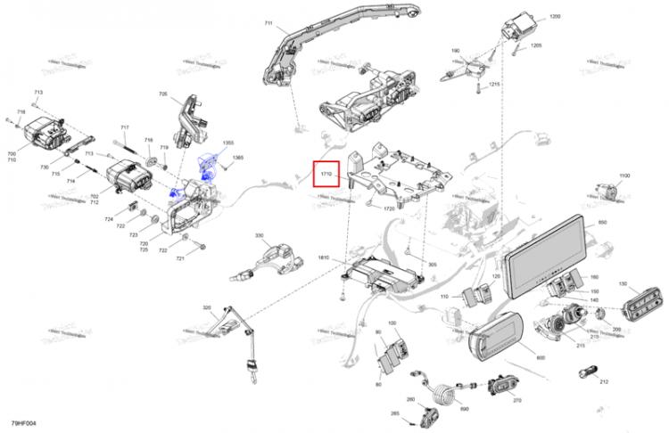 Многоцелевой опора Can-Am Maverick Turbo RR XRS (2026) (710010112)