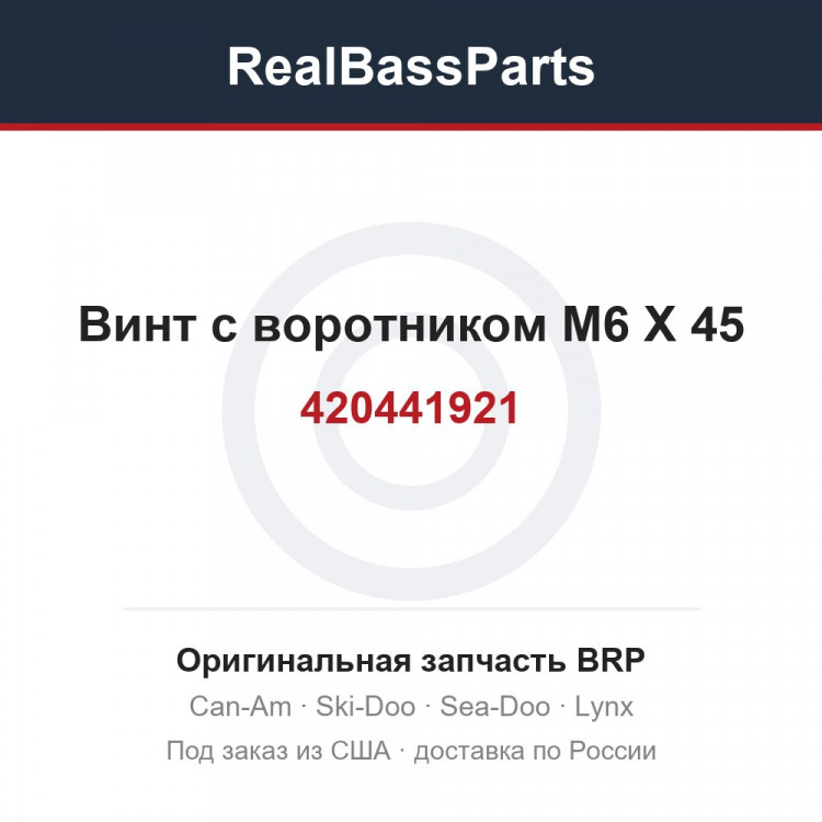 420441921 Винт с воротником M6 X 45