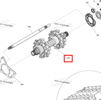 504153083 Вал привода гусеницы для снегоходов Ski-Doo SUMMIT REV-XM TUNDRA REV-XP XU 504154054