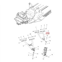 2203020-458 Рычаг верхний правый черный для снегоходов Polaris WIDETRAK IQ 2203020-458