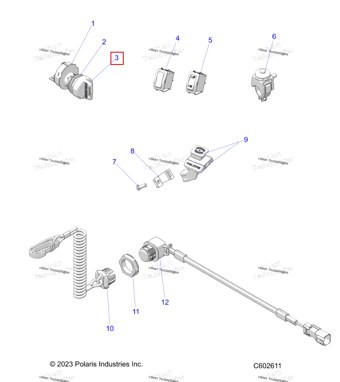 4081745 KEYBLANK A 2700 2800,2200 2389 NOTE YOUR ключ CAN BE DUPLICATED только BY OBTAINING A ключ BLANK FROM POLARIS и HAVING IT CUT BY MATING IT с YOUR EXISTING ключ