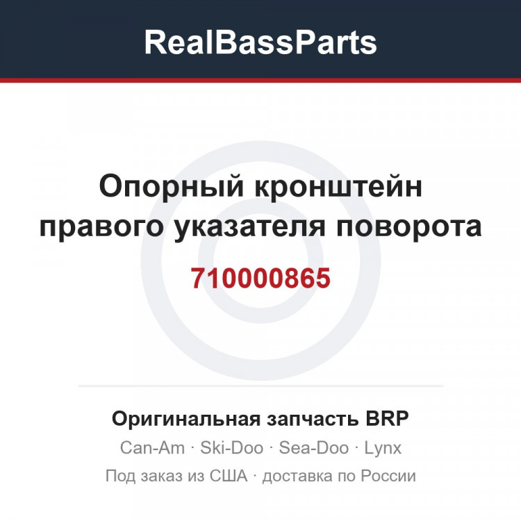 710000865 Опорный кронштейн правого указателя поворота